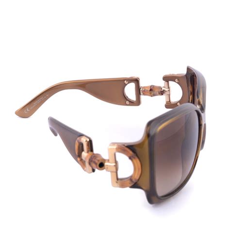 gucci sunglasses with bamboo horsebit|nordstrom rack Gucci sunglasses.